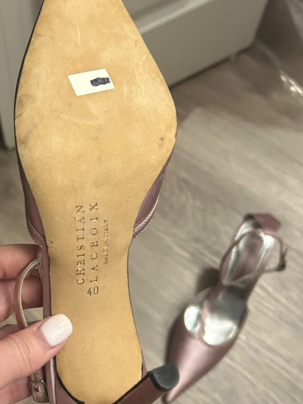Gorgeous Christian Lacroix slingback heels - Picture 3 of 5